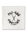 TooLoud PHO KING AWESOME, Funny Vietnamese Soup Vietnam Foodie Micro Fleece 14 Inch x 14 Inch Pillow Sham-ThrowPillowCovers-TooLoud-Davson Sales