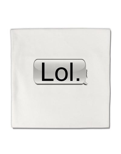 Lol Text Bubble Micro Fleece 14&#x22;x14&#x22; Pillow Sham-Pillow Sham-TooLoud-White-Davson Sales