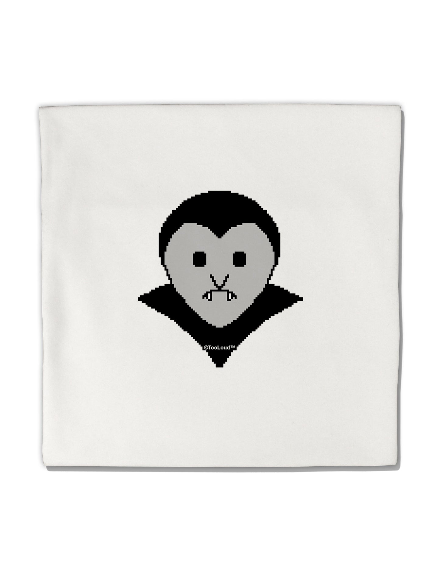 Cute Pixel Vampire Male Micro Fleece 14&#x22;x14&#x22; Pillow Sham-Pillow Sham-TooLoud-White-Davson Sales