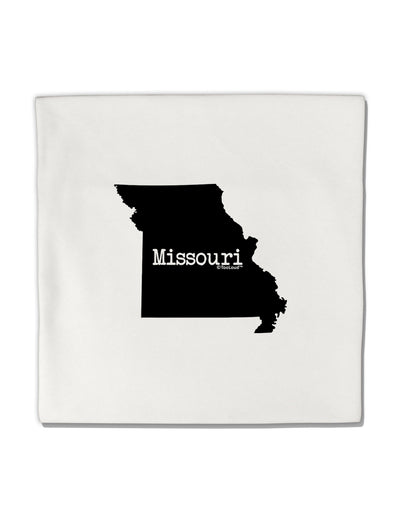 Missouri - United States Shape Micro Fleece 14&#x22;x14&#x22; Pillow Sham-Pillow Sham-TooLoud-White-Davson Sales