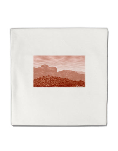 Red Planet Landscape Micro Fleece 14&#x22;x14&#x22; Pillow Sham-Pillow Sham-TooLoud-White-Davson Sales