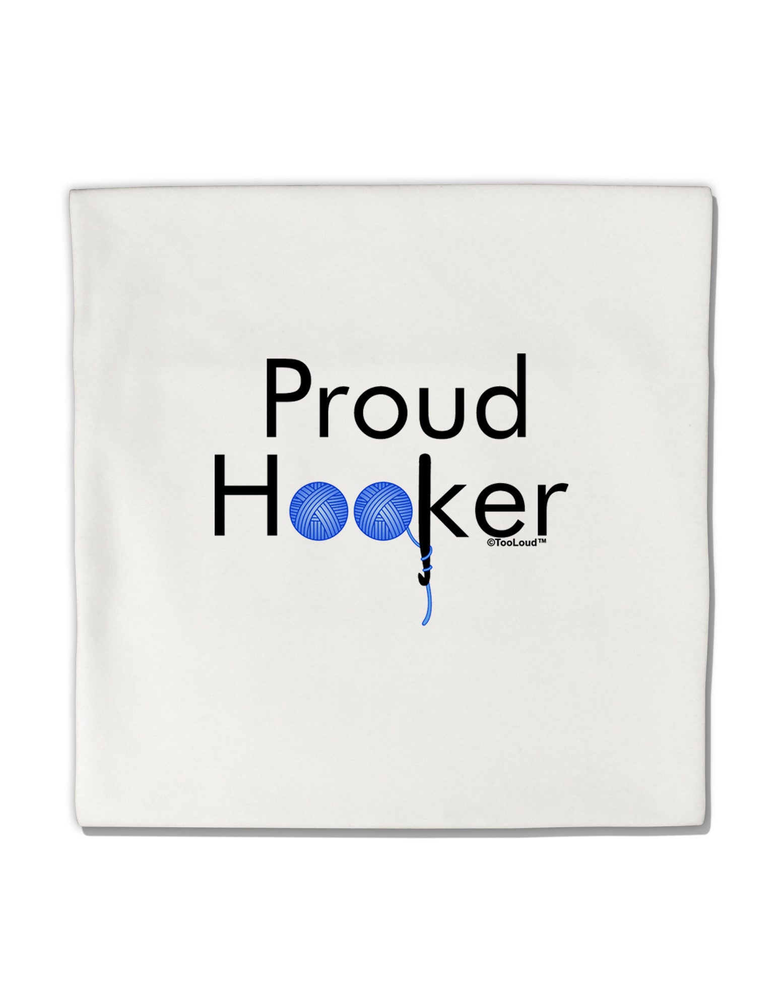 Proud Hooker Micro Fleece 14"x14" Pillow Sham by TooLoud-Pillow Sham-TooLoud-White-Davson Sales