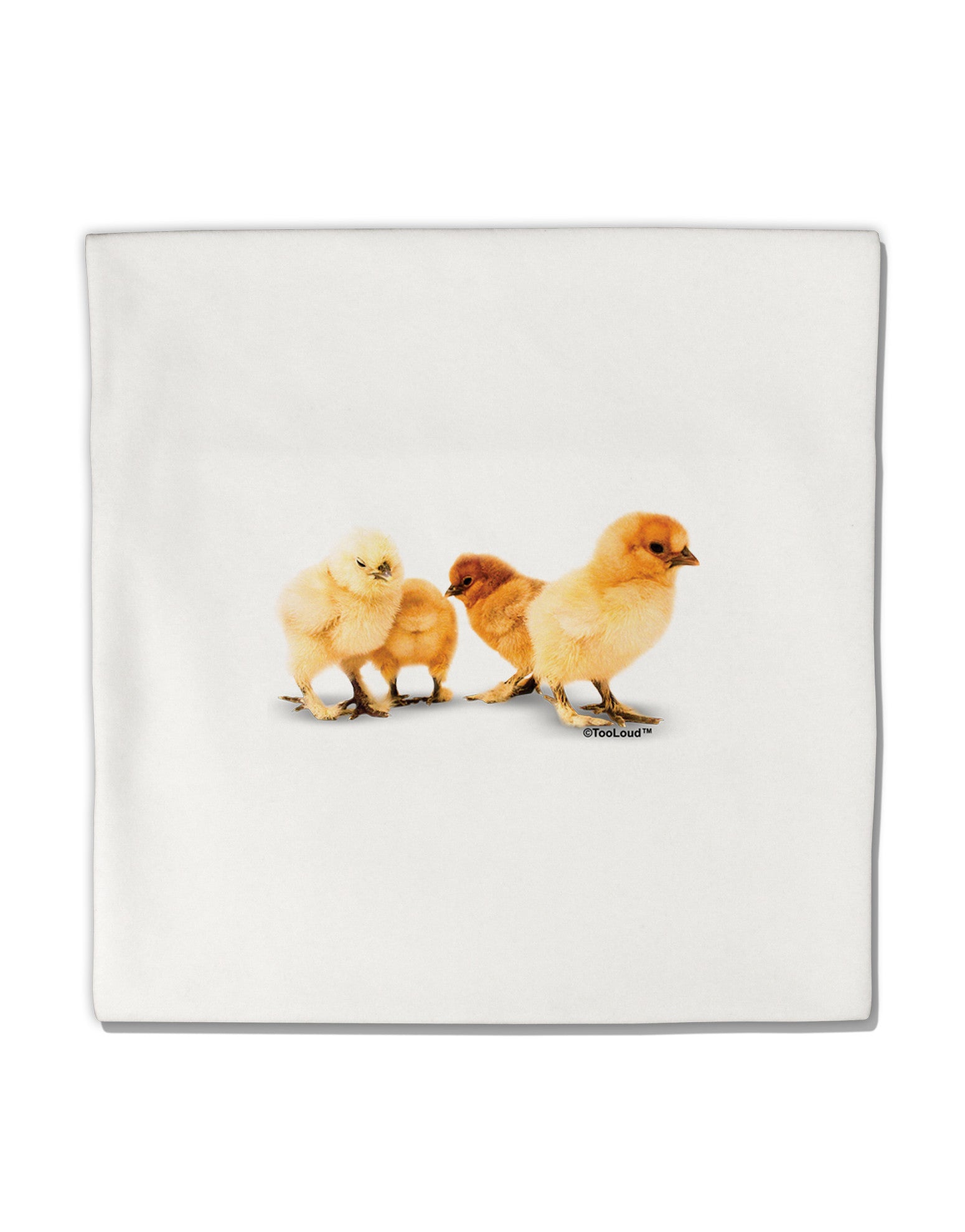 Cute Chicks Micro Fleece 14&#x22;x14&#x22; Pillow Sham-Pillow Sham-TooLoud-White-Davson Sales
