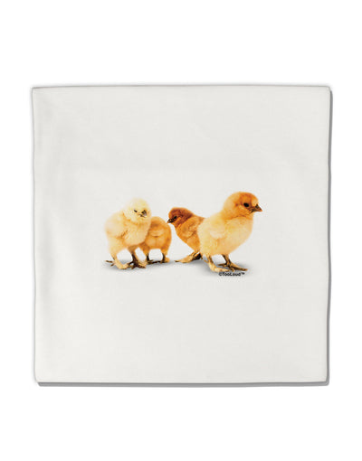 Cute Chicks Micro Fleece 14&#x22;x14&#x22; Pillow Sham-Pillow Sham-TooLoud-White-Davson Sales