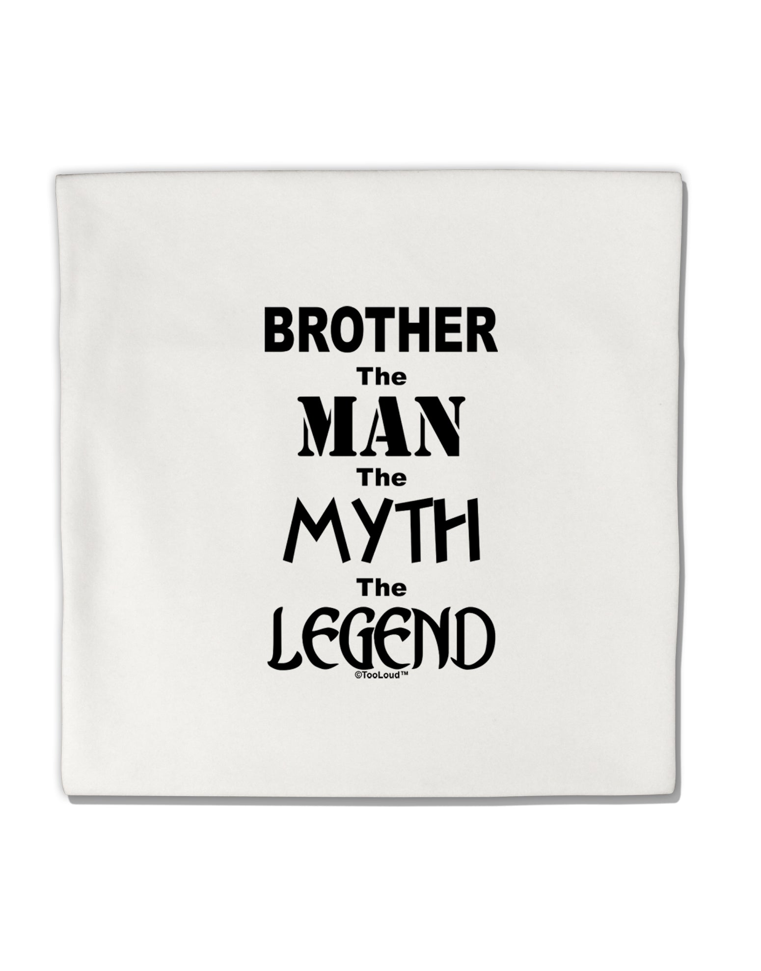 Brother The Man The Myth The Legend Micro Fleece 14&#x22;x14&#x22; Pillow Sham by TooLoud-TooLoud-White-Davson Sales
