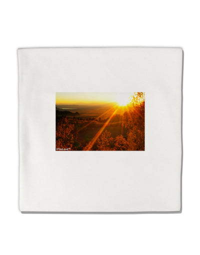 Colorado Sunset Micro Fleece 14&#x22;x14&#x22; Pillow Sham by TooLoud-Pillow Sham-TooLoud-White-Davson Sales