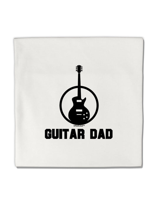Guitar Dad Micro Fleece 14&#x22;x14&#x22; Pillow Sham by TooLoud-Pillow Sham-TooLoud-White-Davson Sales