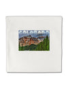 Colorado Mountains Forrest Text Micro Fleece 14&#x22;x14&#x22; Pillow Sham-Pillow Sham-TooLoud-White-Davson Sales