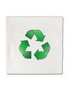 Recycle Green Micro Fleece 14&#x22;x14&#x22; Pillow Sham by TooLoud-Pillow Sham-TooLoud-White-Davson Sales