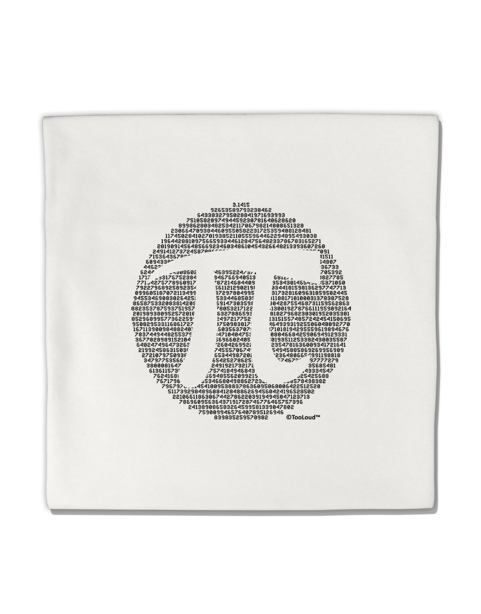 Pi Day Design - Pi Circle Cutout Micro Fleece 14&#x22;x14&#x22; Pillow Sham by TooLoud-Pillow Sham-TooLoud-White-Davson Sales