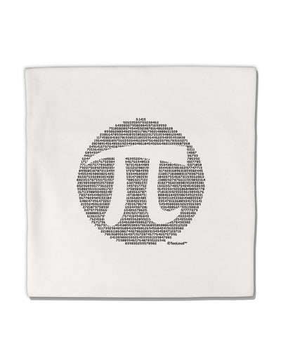 Pi Day Design - Pi Circle Cutout Micro Fleece 14&#x22;x14&#x22; Pillow Sham by TooLoud-Pillow Sham-TooLoud-White-Davson Sales