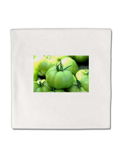 Buy Local - Green Tomatoes Micro Fleece 14&#x22;x14&#x22; Pillow Sham-Pillow Sham-TooLoud-White-Davson Sales