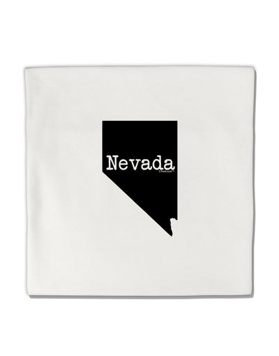 Nevada - United States Shape Micro Fleece 14&#x22;x14&#x22; Pillow Sham by TooLoud-Pillow Sham-TooLoud-White-Davson Sales