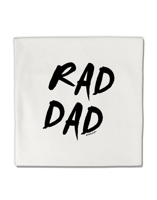 Rad Dad Design Micro Fleece 14"x14" Pillow Sham-Pillow Sham-TooLoud-White-Davson Sales