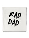 Rad Dad Design Micro Fleece 14&#x22;x14&#x22; Pillow Sham-Pillow Sham-TooLoud-White-Davson Sales