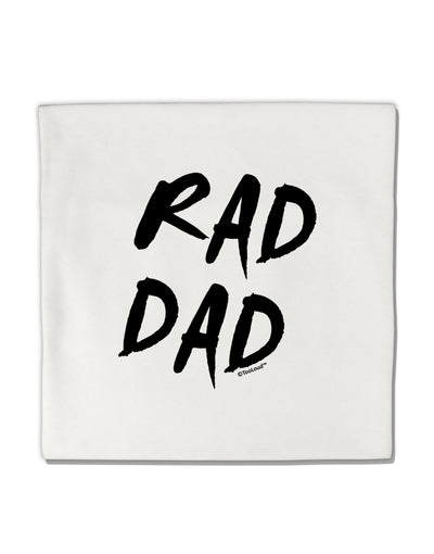 Rad Dad Design Micro Fleece 14&#x22;x14&#x22; Pillow Sham-Pillow Sham-TooLoud-White-Davson Sales