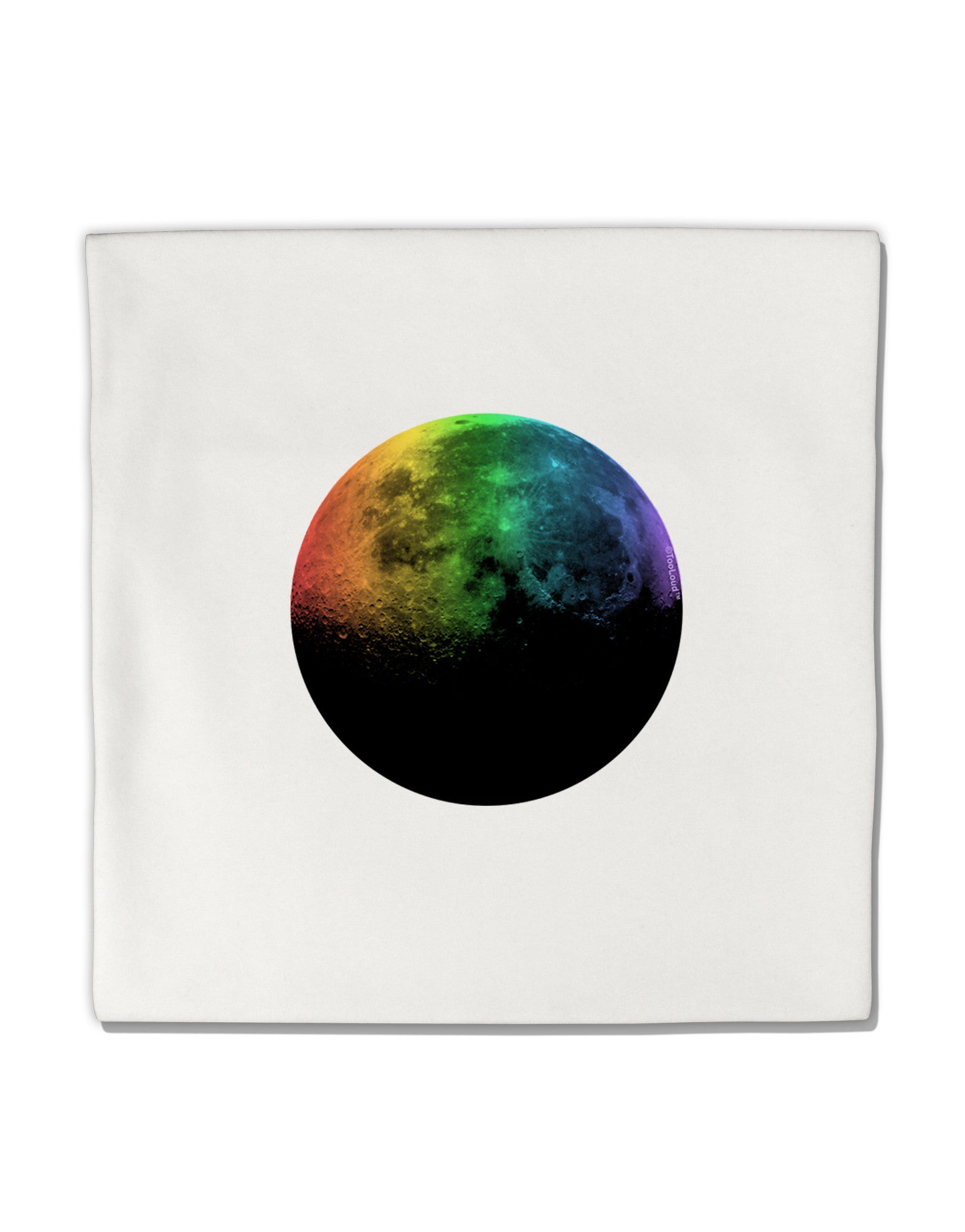Rainbow Moon Micro Fleece 14"x14" Pillow Sham-Pillow Sham-TooLoud-White-Davson Sales