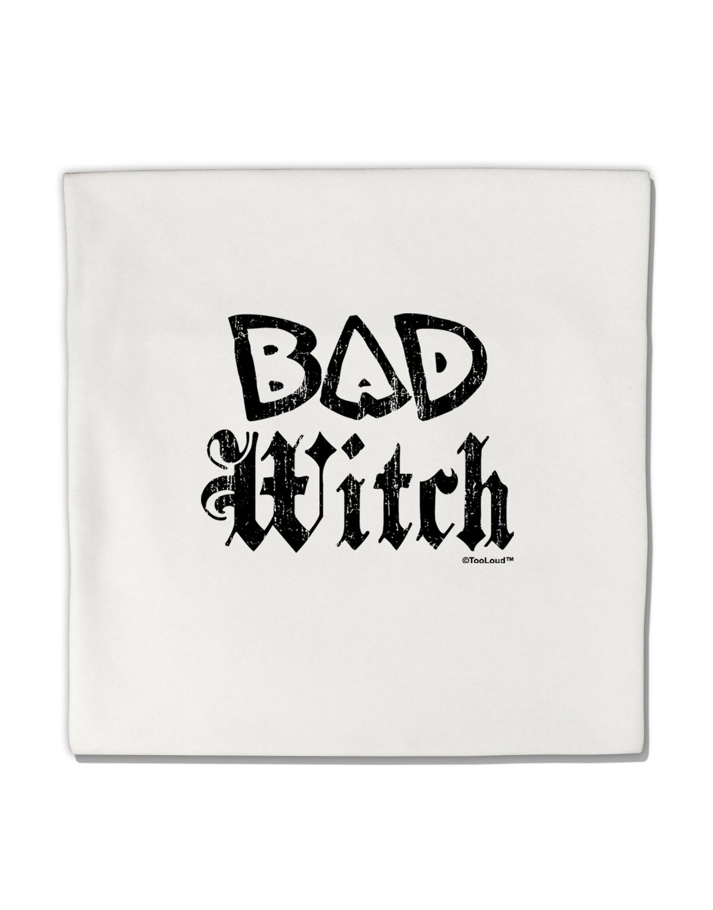 Bad Witch Distressed Micro Fleece 14&#x22;x14&#x22; Pillow Sham-Pillow Sham-TooLoud-White-Davson Sales