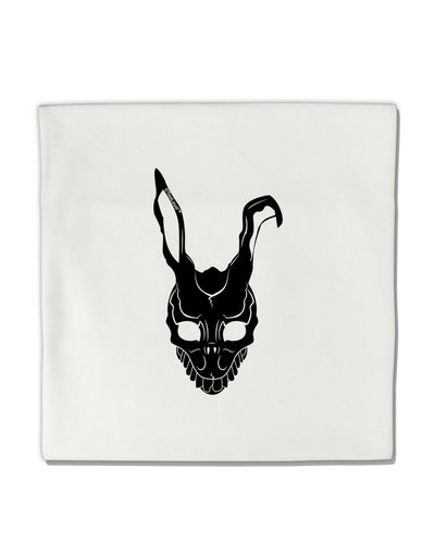 Scary Bunny Face Black Micro Fleece 14&#x22;x14&#x22; Pillow Sham-Pillow Sham-TooLoud-White-Davson Sales