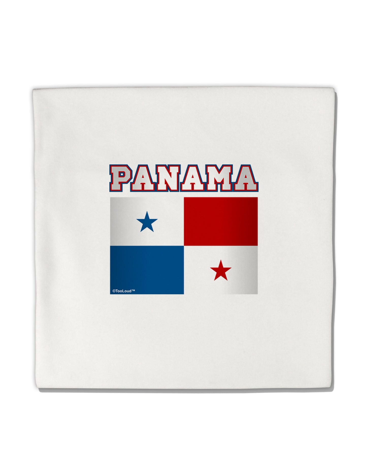 Panama Flag Micro Fleece 14"x14" Pillow Sham-Pillow Sham-TooLoud-White-Davson Sales