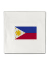 TooLoud Distressed Philippines Flag Micro Fleece 14"x14" Pillow Sham-ThrowPillowCovers-TooLoud-Davson Sales