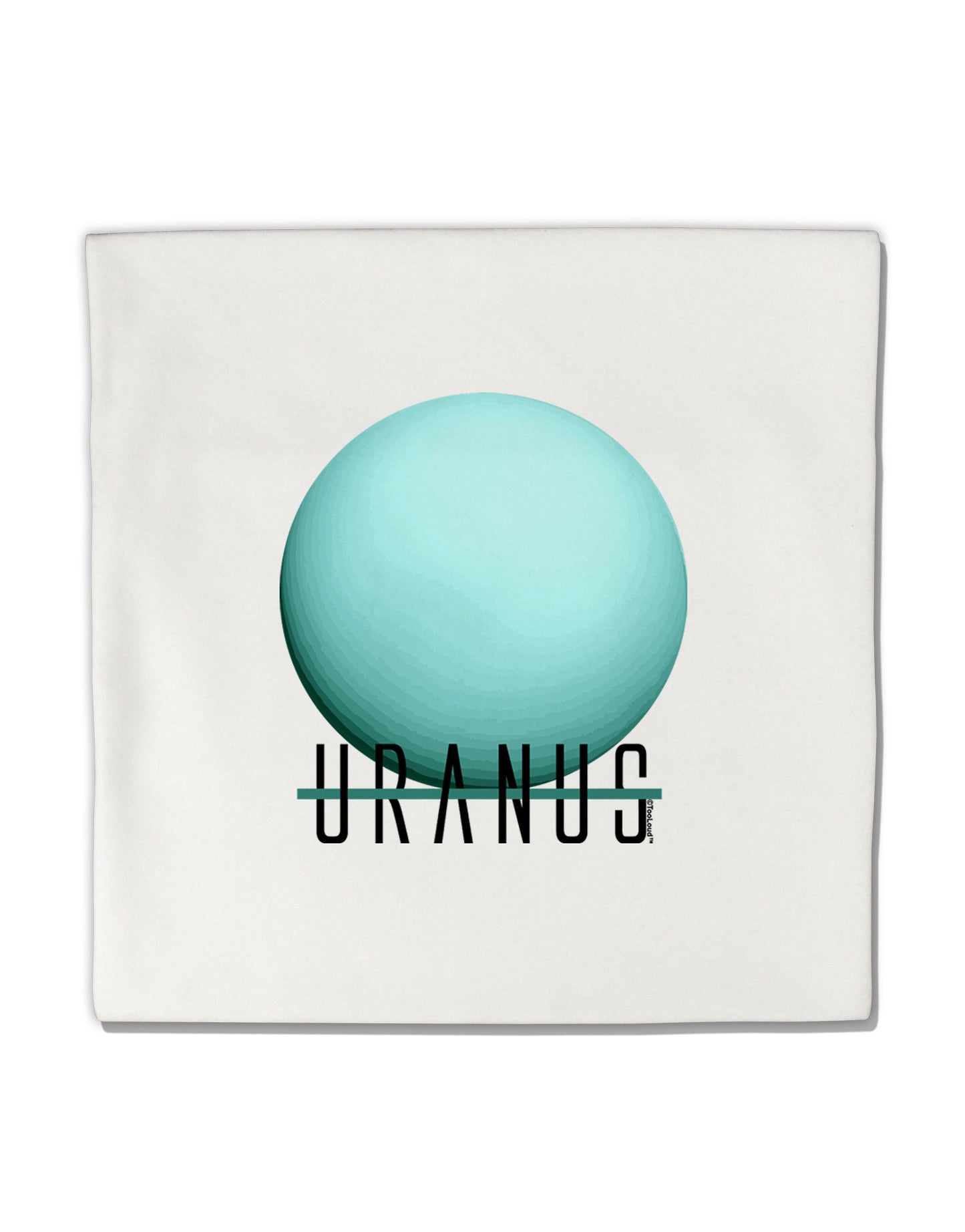 Planet Uranus Text Micro Fleece 14"x14" Pillow Sham by TooLoud-Pillow Sham-TooLoud-White-Davson Sales