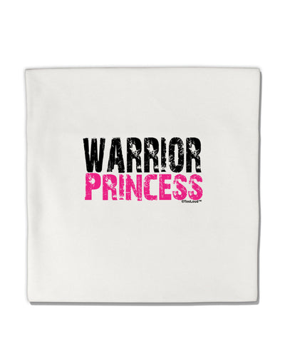 Warrior Princess Pink Micro Fleece 14&#x22;x14&#x22; Pillow Sham-Pillow Sham-TooLoud-White-Davson Sales