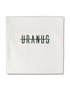 Planet Uranus Text Only Micro Fleece 14&#x22;x14&#x22; Pillow Sham by TooLoud-Pillow Sham-TooLoud-White-Davson Sales