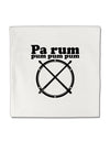 Pa Rum Pum Pum Pum BnW Micro Fleece 14&#x22;x14&#x22; Pillow Sham-Pillow Sham-TooLoud-White-Davson Sales