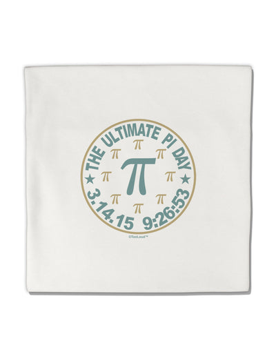 The Ultimate Pi Day Emblem Micro Fleece 14&#x22;x14&#x22; Pillow Sham by TooLoud-Pillow Sham-TooLoud-White-Davson Sales