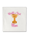 World's Best Mom - Number One Trophy Micro Fleece 14&#x22;x14&#x22; Pillow Sham by TooLoud-Pillow Sham-TooLoud-White-Davson Sales