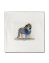 Lion Watercolor B Micro Fleece 14&#x22;x14&#x22; Pillow Sham-Pillow Sham-TooLoud-White-Davson Sales