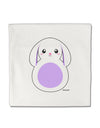 Cute Bunny with Floppy Ears - Purple Micro Fleece 14&#x22;x14&#x22; Pillow Sham by TooLoud-Pillow Sham-TooLoud-White-Davson Sales