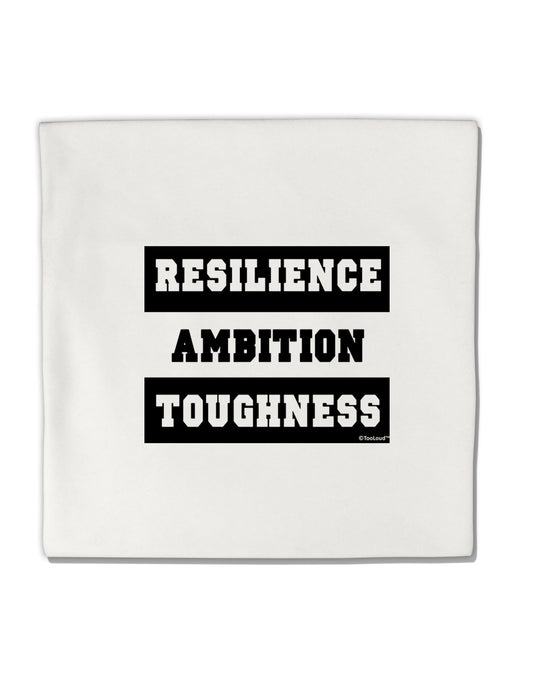 TooLoud RESILIENCE AMBITION TOUGHNESS Micro Fleece 14 Inch x 14 Inch Pillow Sham-ThrowPillowCovers-TooLoud-Davson Sales
