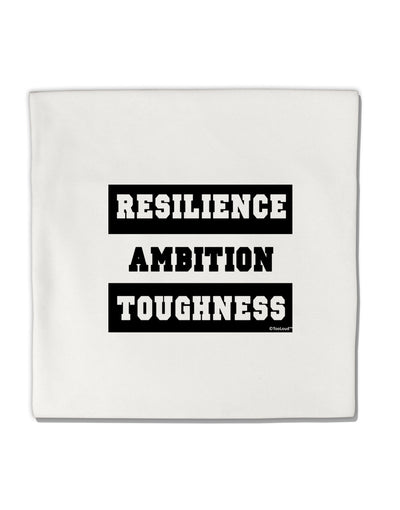 TooLoud RESILIENCE AMBITION TOUGHNESS Micro Fleece 14 Inch x 14 Inch Pillow Sham-ThrowPillowCovers-TooLoud-Davson Sales