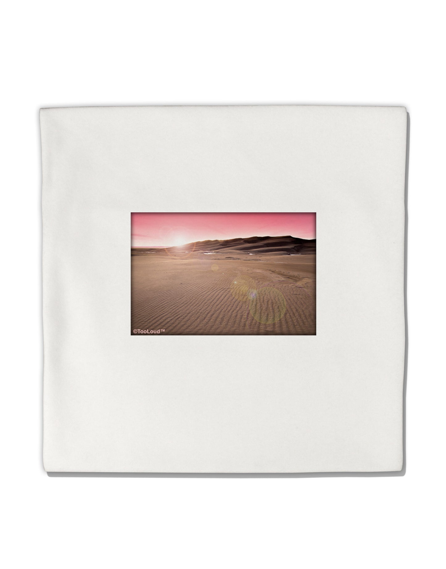 TooLoud Victor Mines Pink Sunrise Micro Fleece 14"x14" Pillow Sham-Pillow Sham-TooLoud-White-Davson Sales