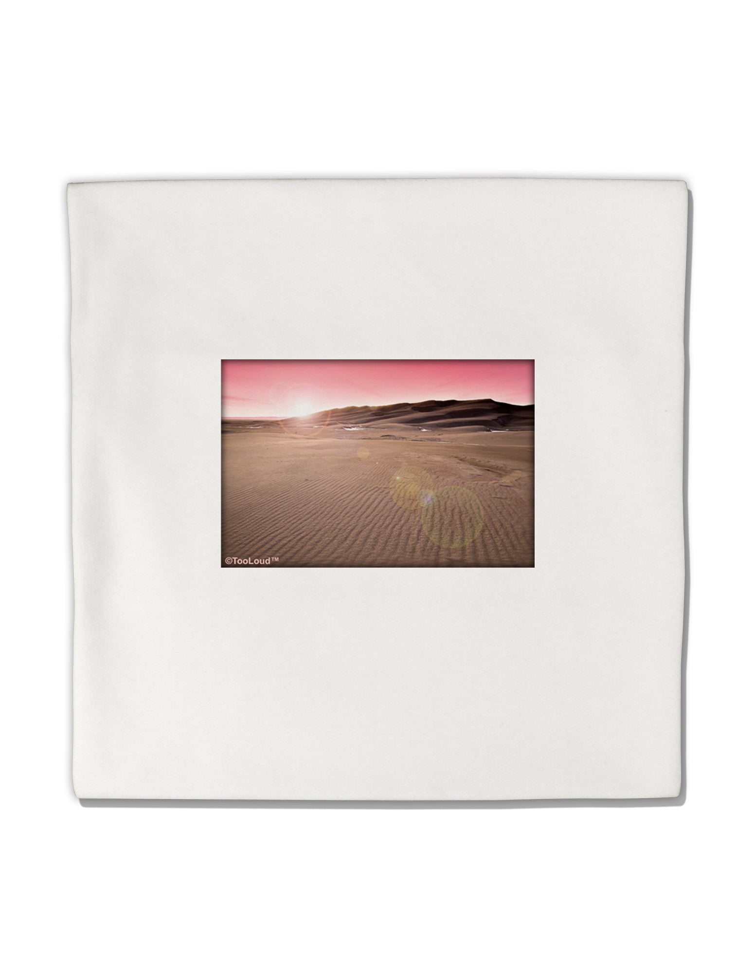 TooLoud Victor Mines Pink Sunrise Micro Fleece 14"x14" Pillow Sham-Pillow Sham-TooLoud-White-Davson Sales