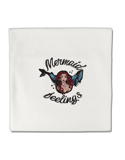 TooLoud Mermaid Feelings Micro Fleece 14 Inch x 14 Inch Pillow Sham-ThrowPillowCovers-TooLoud-Davson Sales