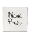 Mama Bear with Heart - Mom Design Micro Fleece 14&#x22;x14&#x22; Pillow Sham by TooLoud-Pillow Sham-TooLoud-White-Davson Sales