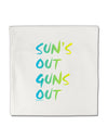 Suns Out Guns Out - Gradient Colors Micro Fleece 14&#x22;x14&#x22; Pillow Sham-Pillow Sham-TooLoud-White-Davson Sales