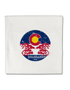 TooLoud Grunge Colorado Rocky Mountain Bighorn Sheep Flag Micro Fleece 14 Inch x 14 Inch Pillow Sham-ThrowPillowCovers-TooLoud-Davson Sales