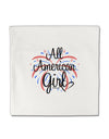 All American Girl - Fireworks and Heart Micro Fleece 14&#x22;x14&#x22; Pillow Sham by TooLoud-Pillow Sham-TooLoud-White-Davson Sales