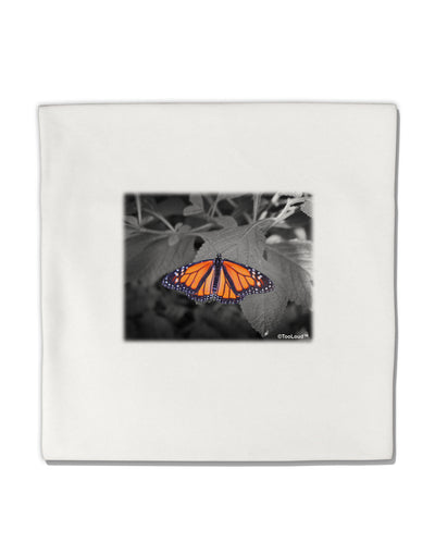 Monarch Butterfly Photo Micro Fleece 14&#x22;x14&#x22; Pillow Sham-Pillow Sham-TooLoud-White-Davson Sales