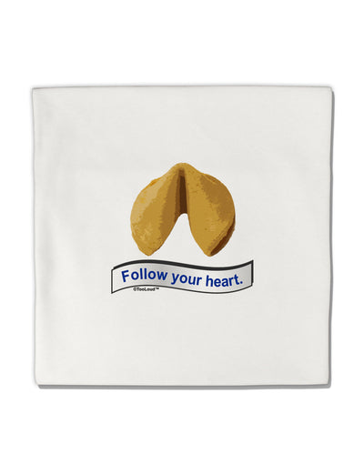 Follow Your Heart Fortune Micro Fleece 14&#x22;x14&#x22; Pillow Sham-Pillow Sham-TooLoud-White-Davson Sales