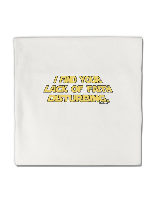 Lack of Faith Micro Fleece 14&#x22;x14&#x22; Pillow Sham-Pillow Sham-TooLoud-White-Davson Sales