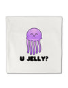 U Jelly Cute Jellyfish Micro Fleece 14&#x22;x14&#x22; Pillow Sham by TooLoud-Pillow Sham-TooLoud-White-Davson Sales