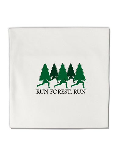 Run Forest Run Funny Micro Fleece 14&#x22;x14&#x22; Pillow Sham by TooLoud-TooLoud-White-Davson Sales