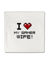 I Heart My Gamer Wife Micro Fleece 14&#x22;x14&#x22; Pillow Sham-Pillow Sham-TooLoud-White-Davson Sales