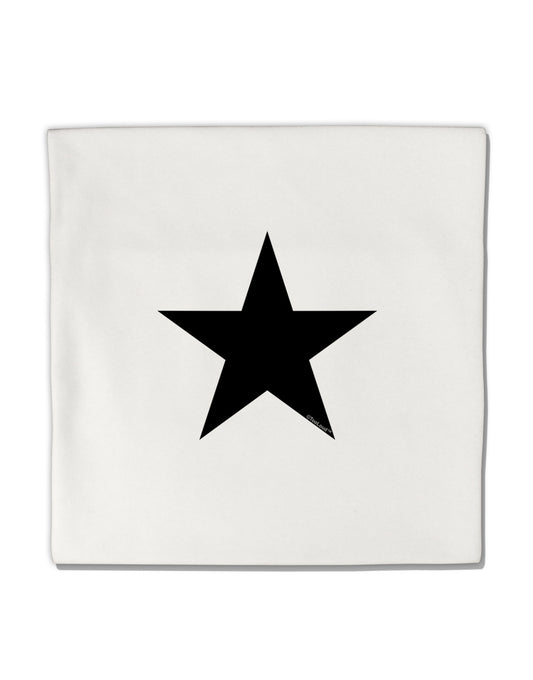 Black Star Micro Fleece 14"x14" Pillow Sham-Pillow Sham-TooLoud-Davson Sales