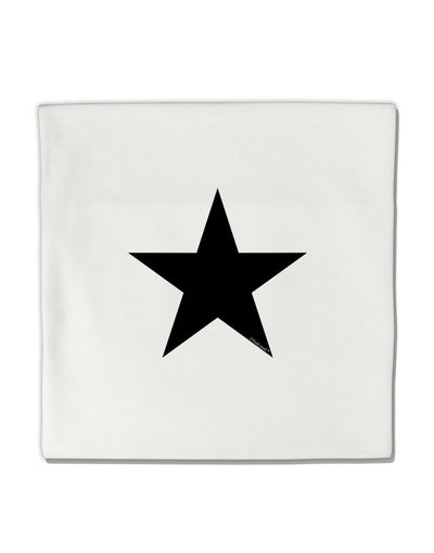 Black Star Micro Fleece 14"x14" Pillow Sham-Pillow Sham-TooLoud-Davson Sales